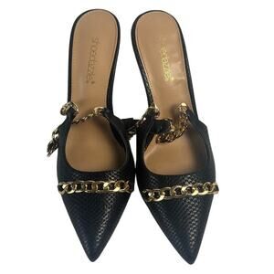 Shoedazzle Embellished Black Pumps